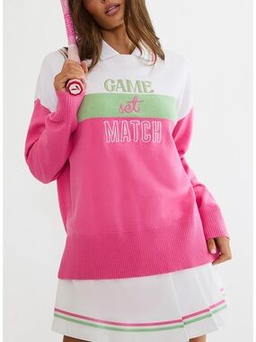 Beach Riot Callie Sweater game set match pink